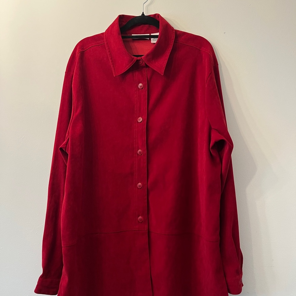 Red Croft & Barrow Zip Jacket (Women’s 1X)